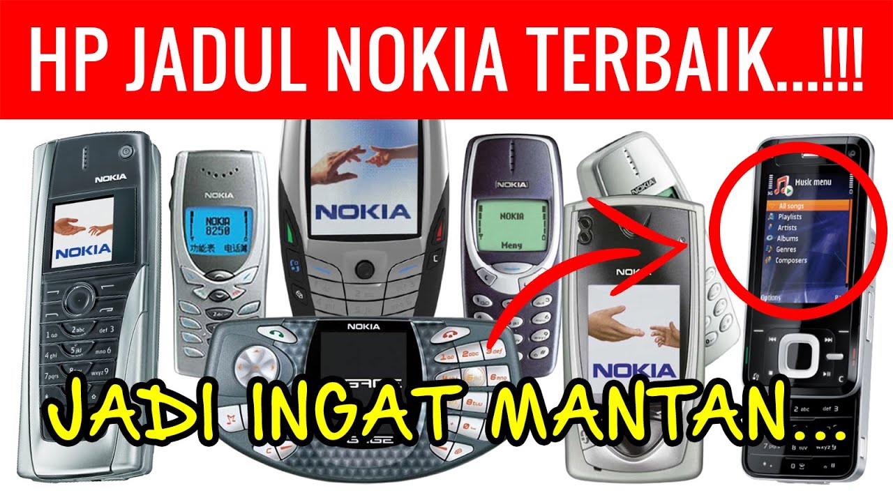 15 HP NOKIA Jadul Era 90-an Penuh Kenangan yang Pernah Jaya Pada Masanya