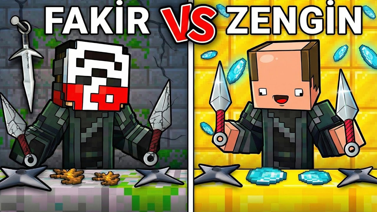 FAKİR NİNJA vs Zengin NİNJA ( Minecraft )