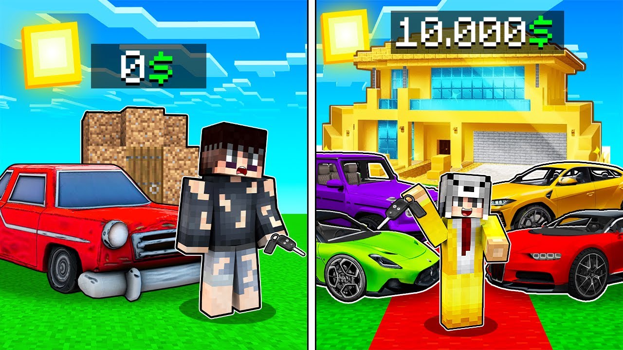 ARABA SATARAK MİLYONER GALERİCİ OLDUM 😱 - Minecraft
