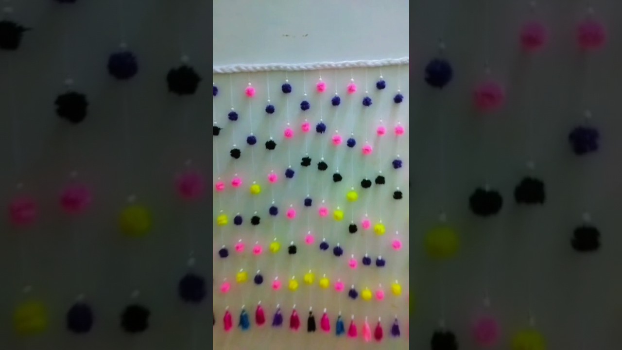Diy woolen door hanging craft | easy mohara . simple woolen craft ideas 