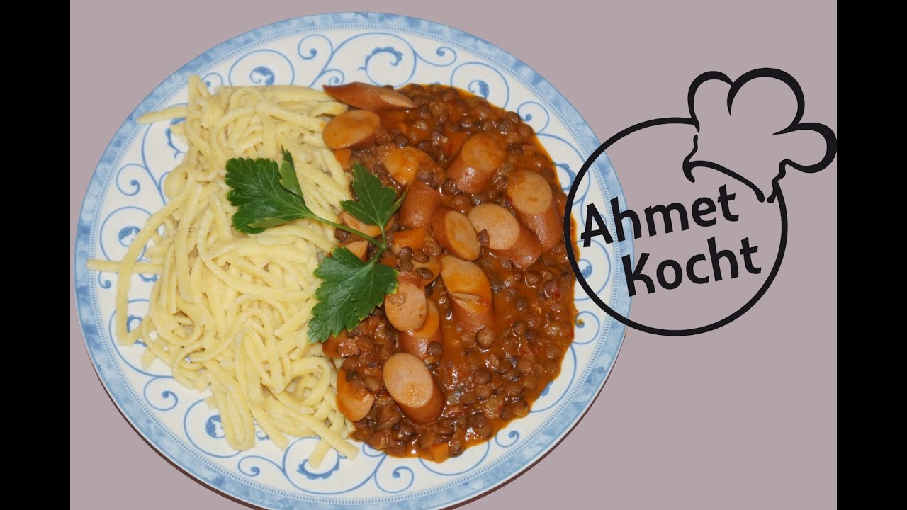 Rezept: Linsen mit Spätzle | AhmetKocht | deutsch kochen | Folge 91