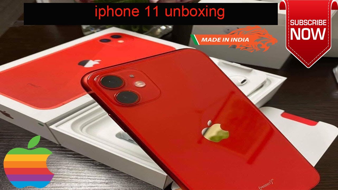 iPhone 11 Unboxing & Overview Product RED (Indian Retail Unit)