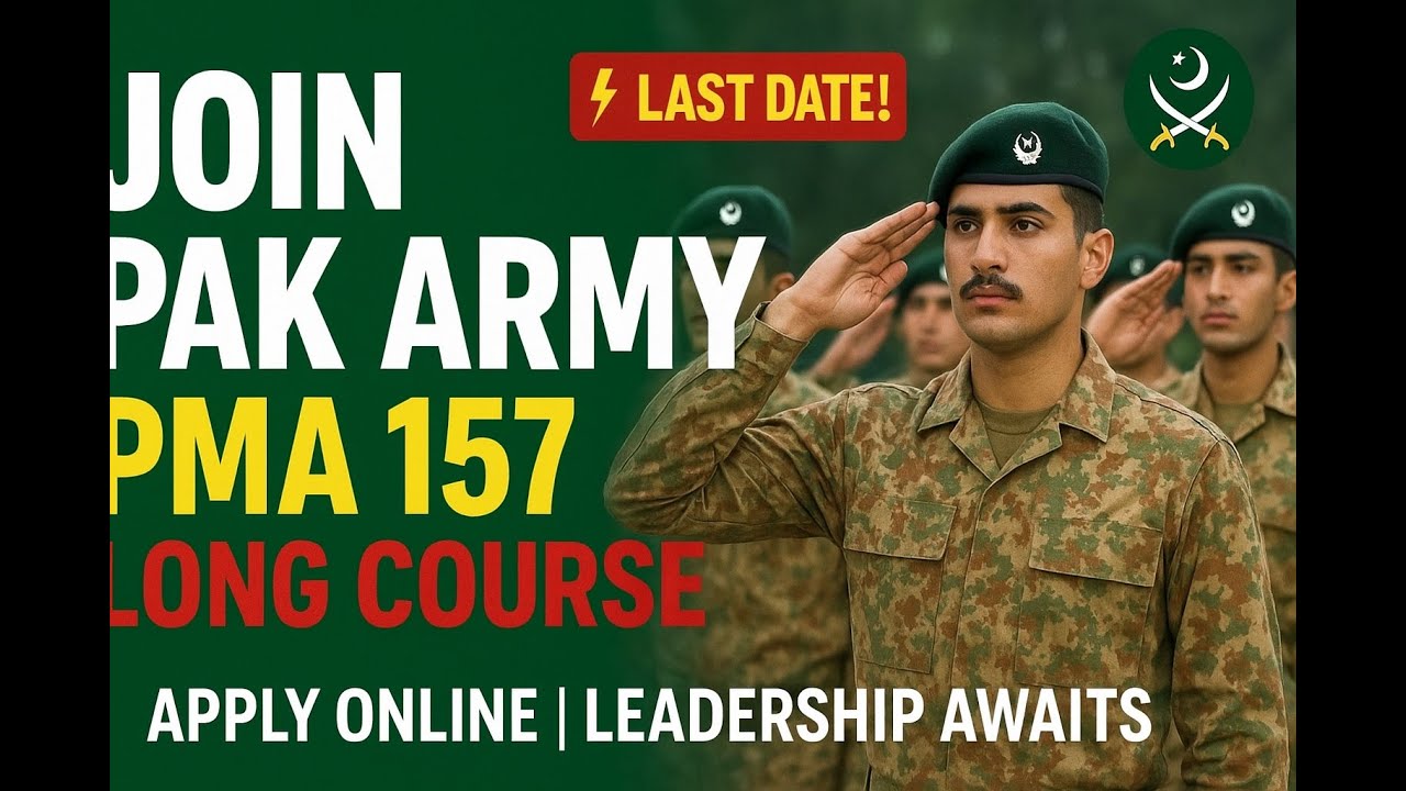 Join Pak Army PMA 157 Long Course 2025 |PMA Long Course Registration| PMA Long course apply online
