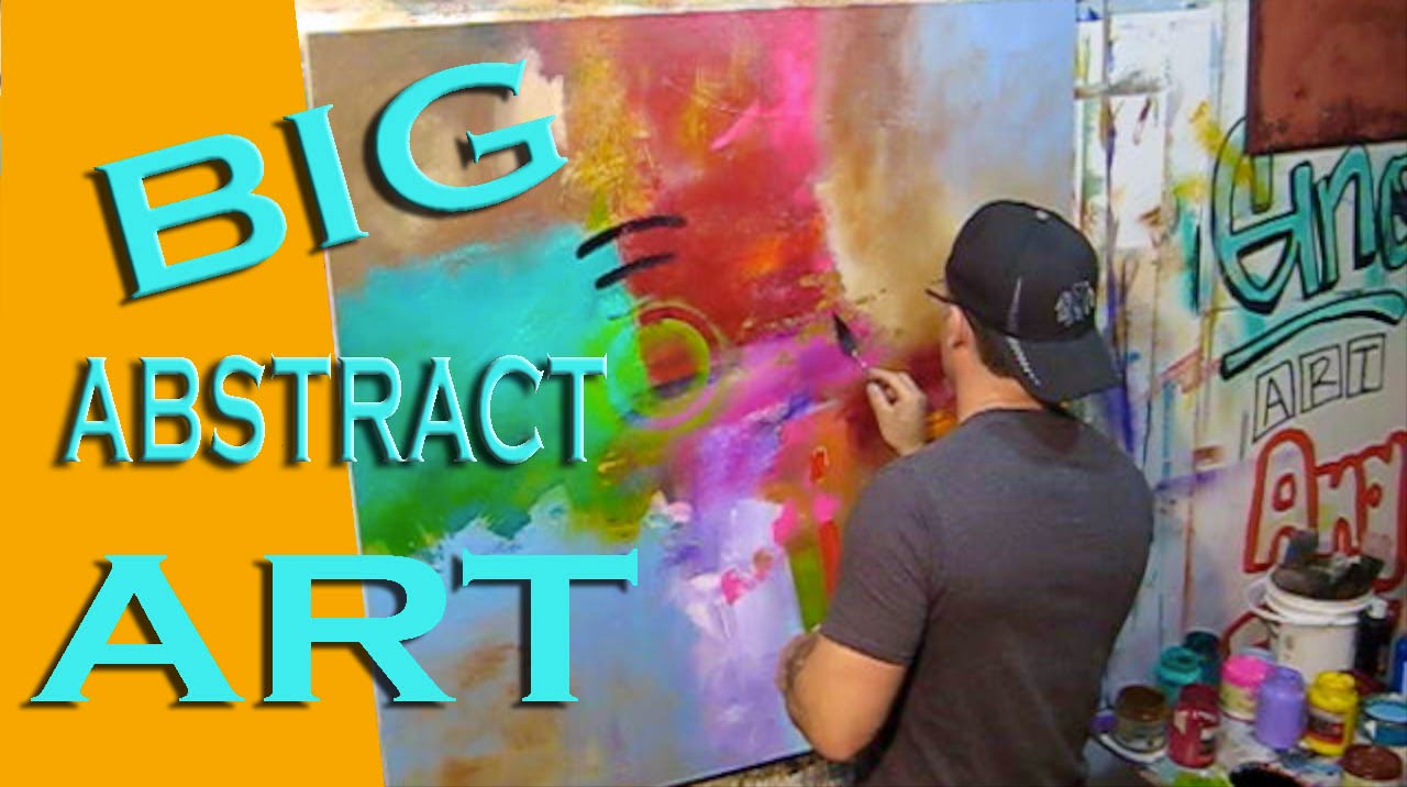 Learn how to paint abstract art. Abstrakte abstracto plastica painting technique lesson