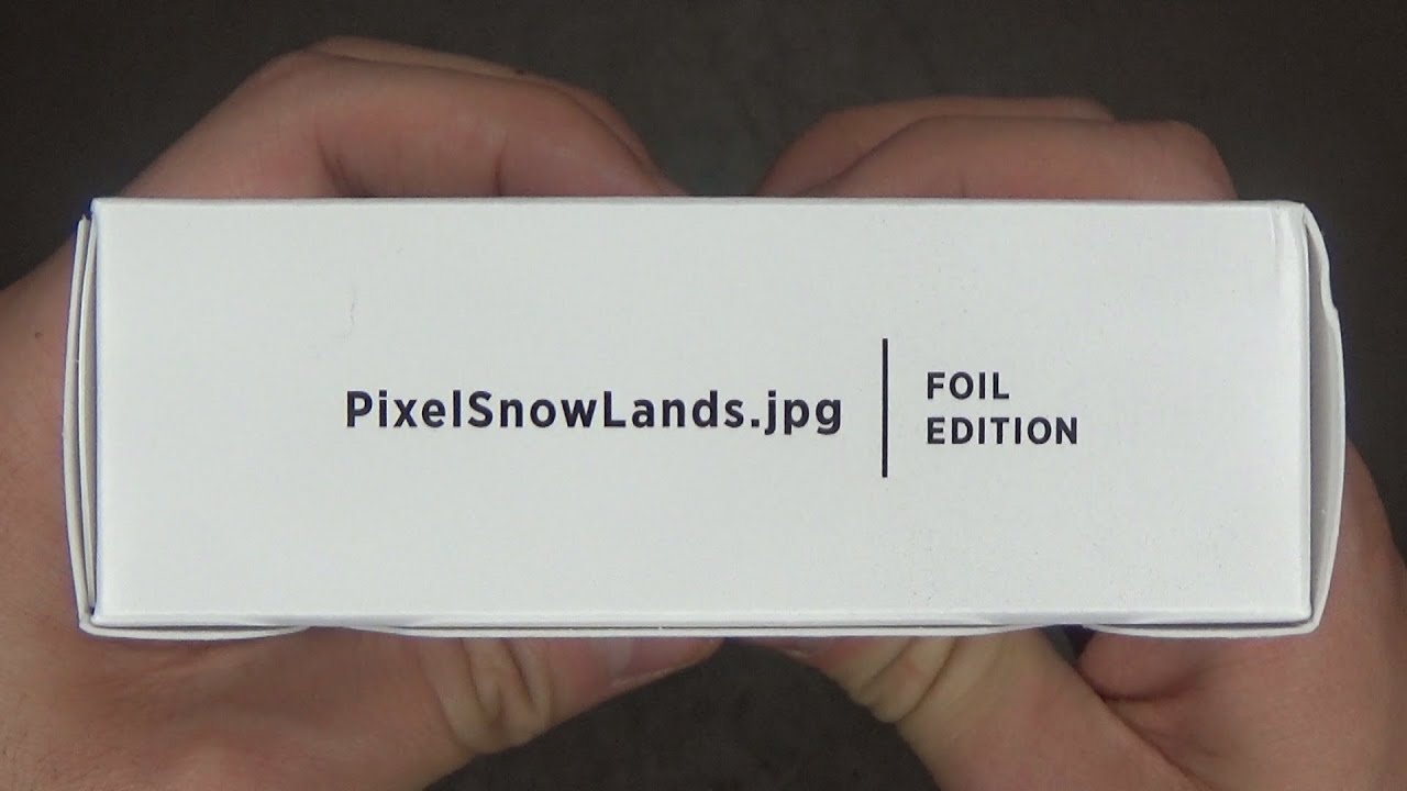 MTG TCG Secret Lair 'PixelSnowLands.jpg - Foil Edition' Card Set Opening