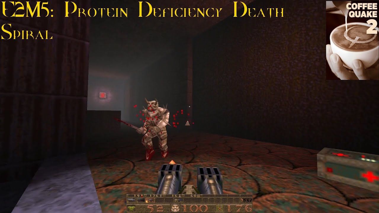 Coffee Quake 2: Double Shot (Normal) - E2M5: Protein Deficiency Death Spiral (100%)