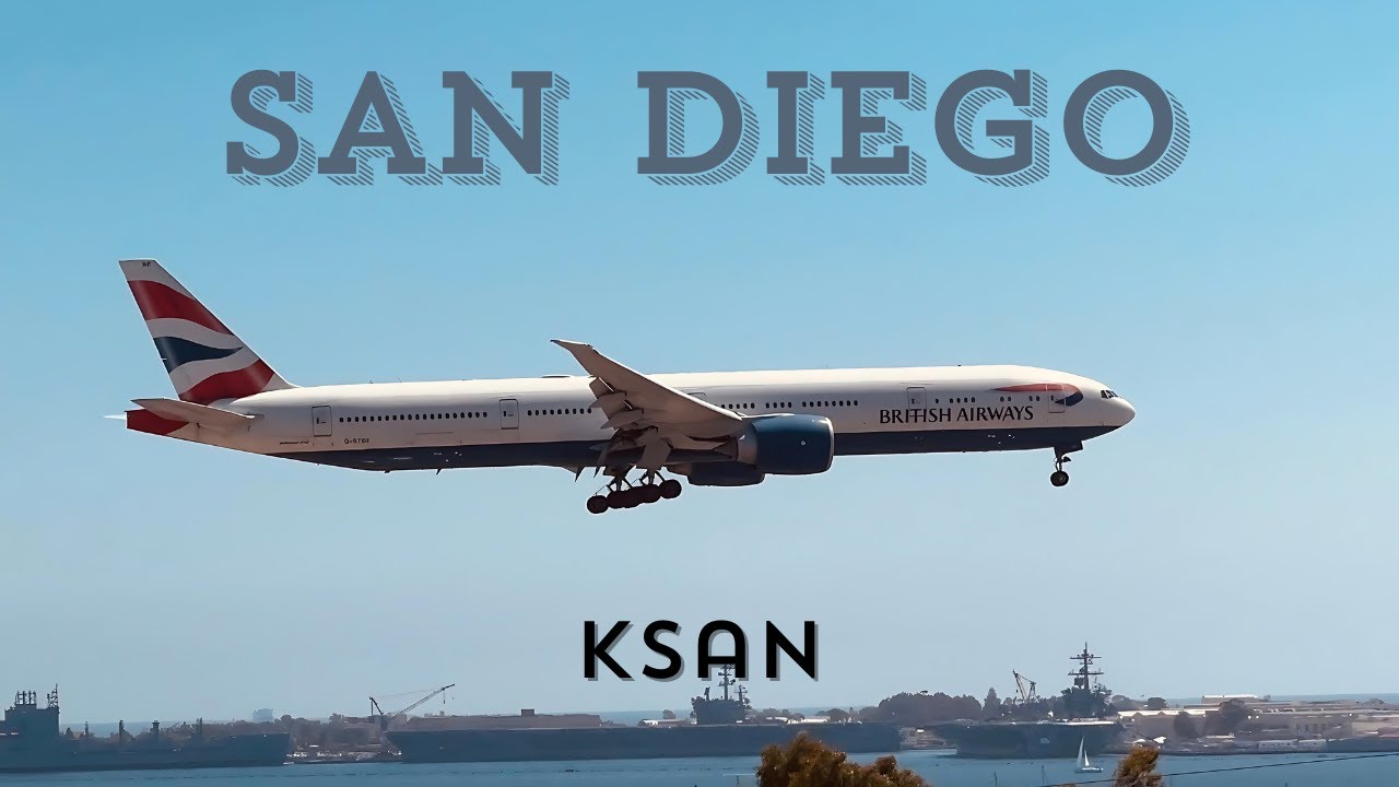 [4K] 12 Minutes of Scenic Landings at San Diego | Plane Spotting