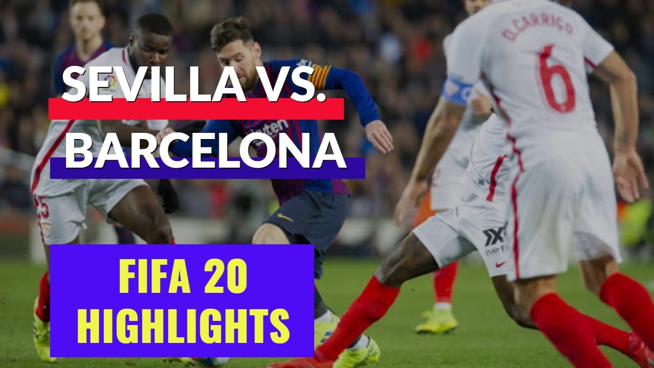 FIFA 20 Daily Match | Лучшие моменты матча &laquo;Севилья&raquo; &mdash; &laquo;Барселона&raquo; | Испания, Ла Лига, тур 30