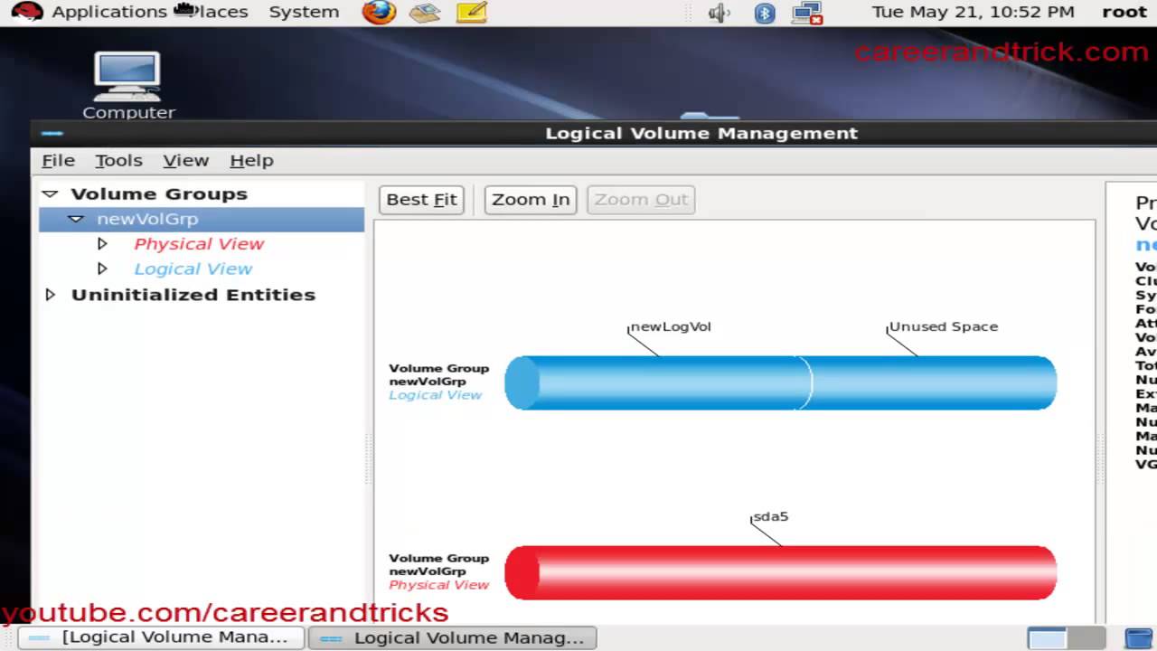 How to Reduce Size of LVM Logical Volume Manager Using GUI