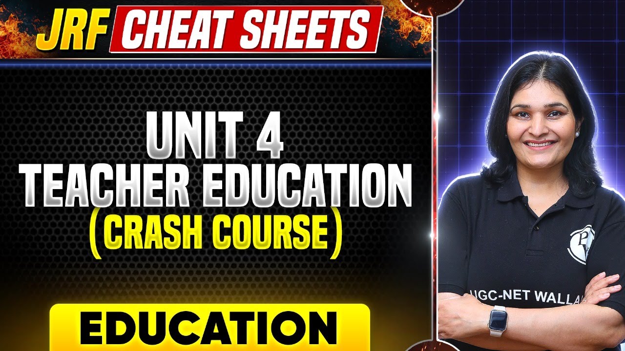 UGC NET 2024: Unit 4 Teacher Education Crash Course | UGC NET Education 2024 |  UGC NET Dr. Priyanka
