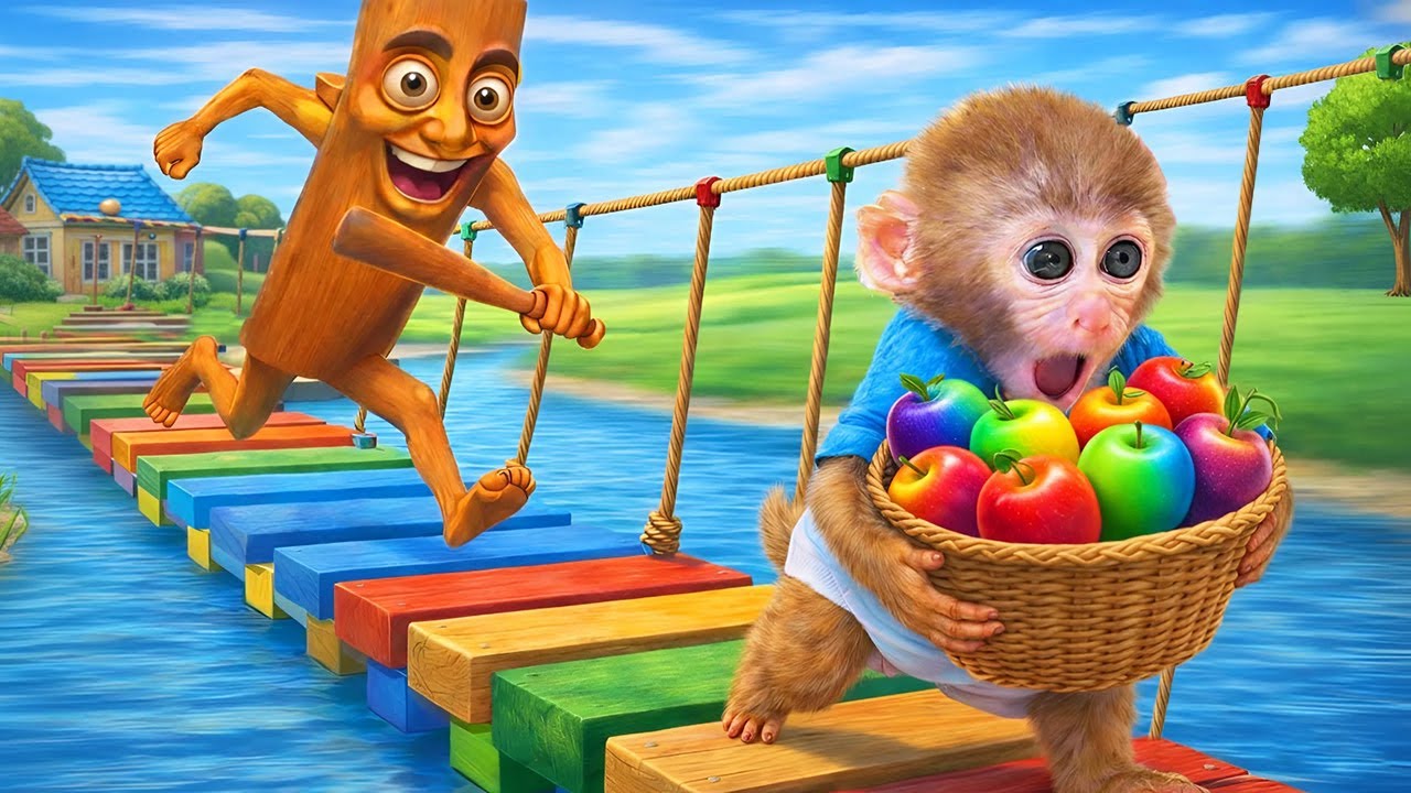 Affe JoJo rettet Äpfel vor Tung Tung Sahur – Lustige Abenteuergeschichten | JoJo und Freunde