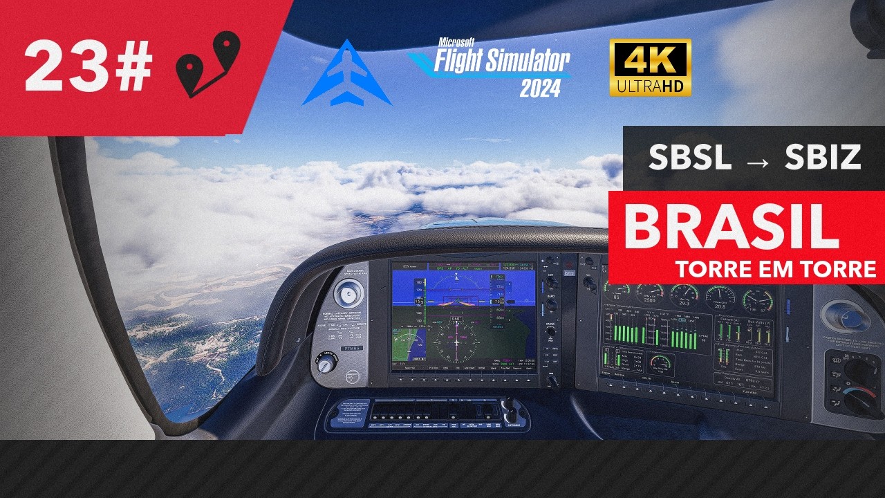 MSFS 2024 | SBSL x SBIZ | BRASIL DE TORRE EM TORRE - VATSIM/IVAO EP 23#