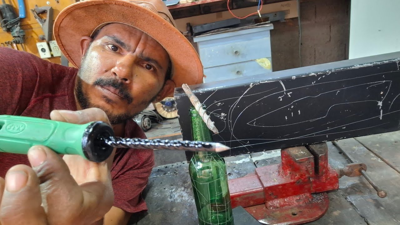 Riscador caseiro feito de broca de vidia é muito  poderoso.!!!