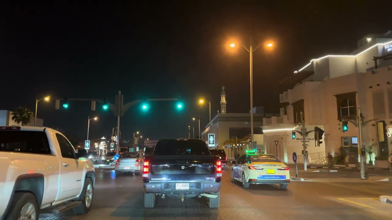 Night Drive from Jumeirah 3 to JBR 🌙🇦🇪 | Dubai Marina Lights | 4K 60FPS 24 February 2026