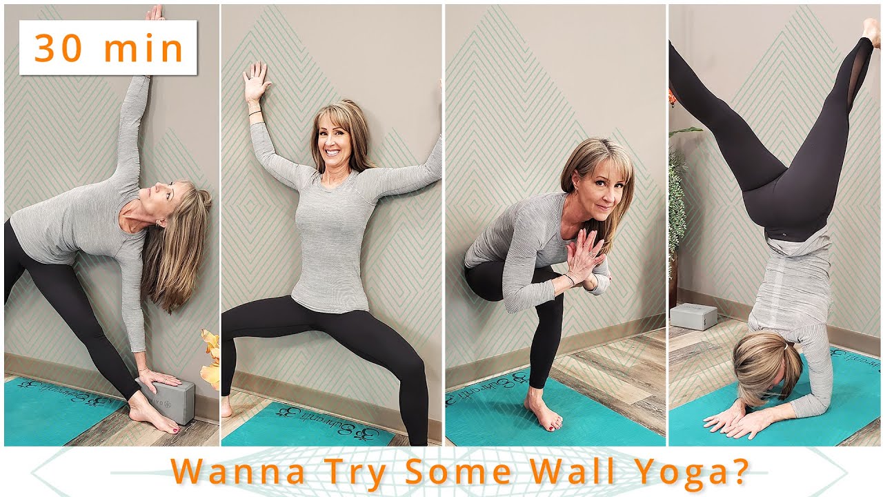 Wanna Try Wall Yoga? | 30 Min | Denise Yoga Co