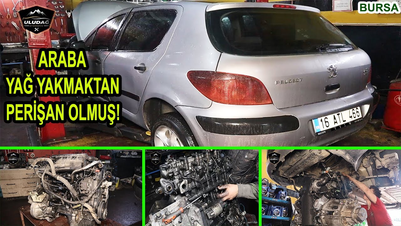 2004 PEUGEOT 307 1.4 HDİ MOTOR REKTİFİYE (Yağ Yakıyor Sıfır Dizel Motor ve Silindir Kapak Topladık!)