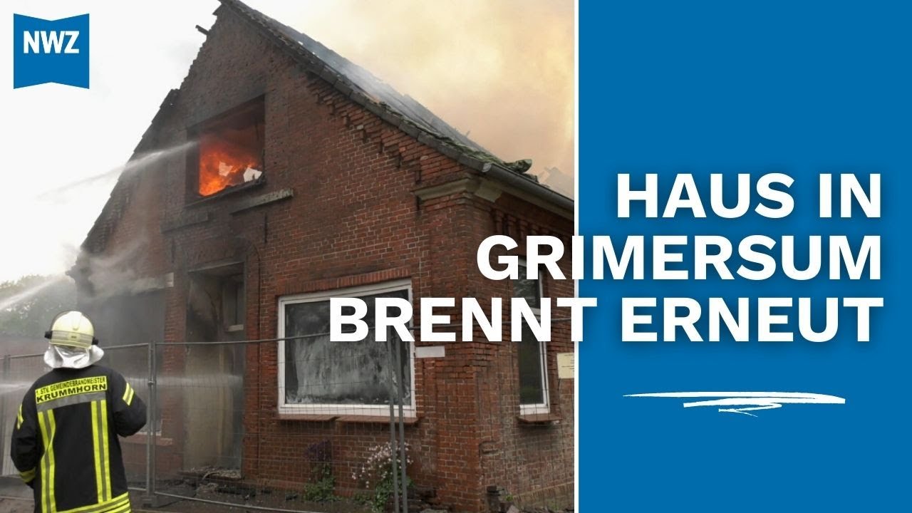 Haus in Grimersum brennt zum zweiten Mal in vier Wochen