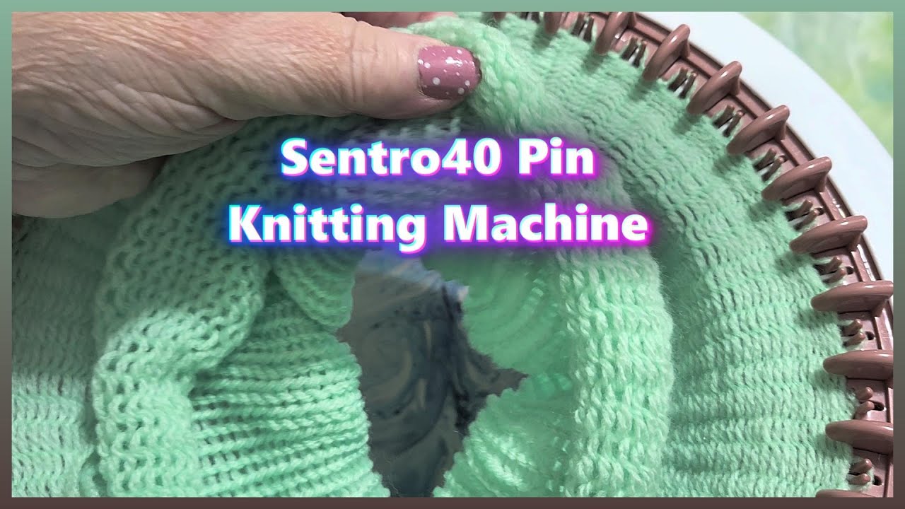 Making Baby Hats on My New 40 Pin Sentro Knitting Machine #sentroknittingmachine #knittingmachines