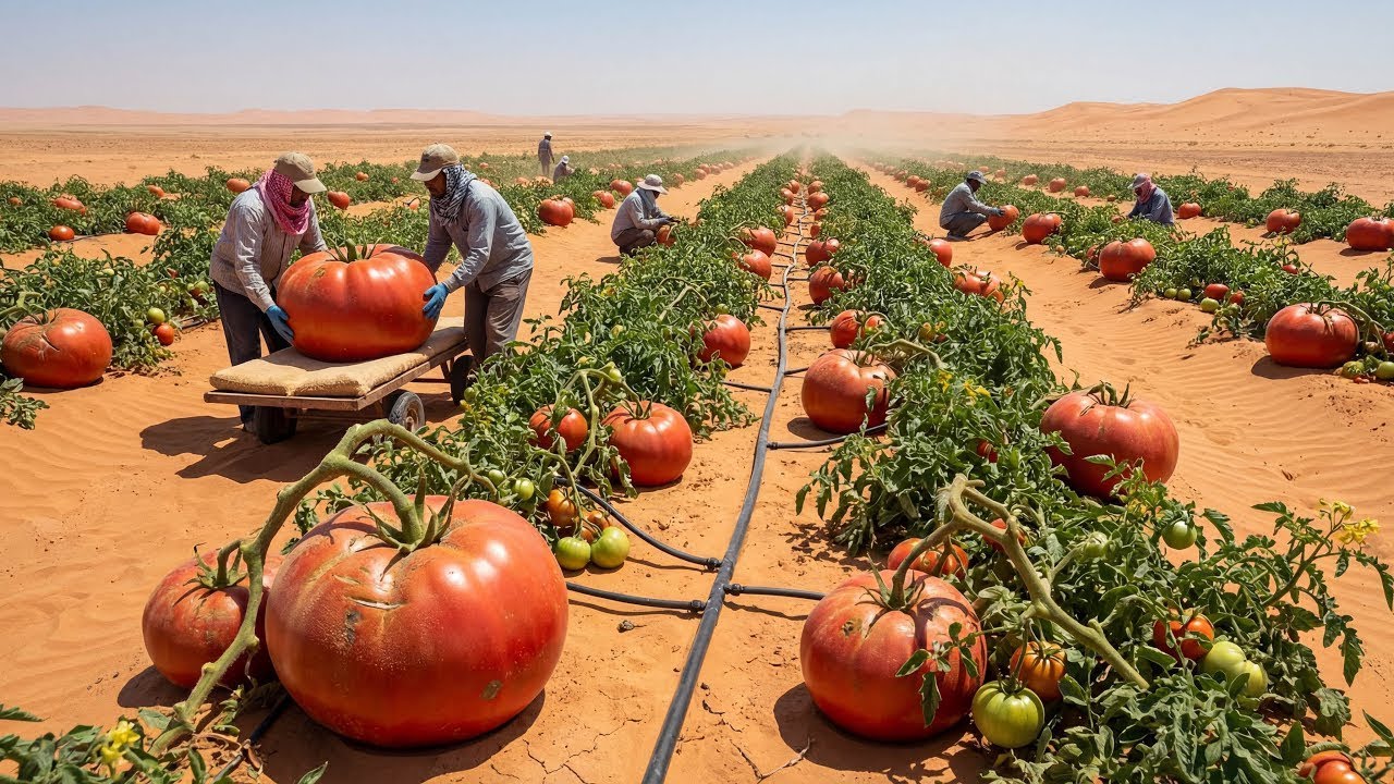 Impactante Intentaron cultivar tomates en el desierto  Los resultados te sorprenderán