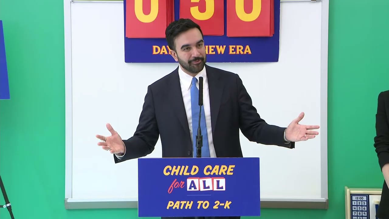 Mayor Mamdani Holds Press Conference to Make a Child Care Announcement