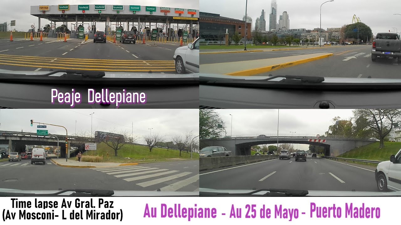 Time lapse Av Gral. Paz - Au Dellepiane - Au 25 de Mayo - Puerto Madero [BS AS] [ARG] #7