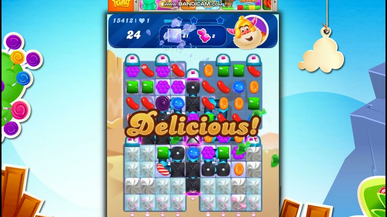 Candy Crush Saga Level 15412 NO BOOSTERS