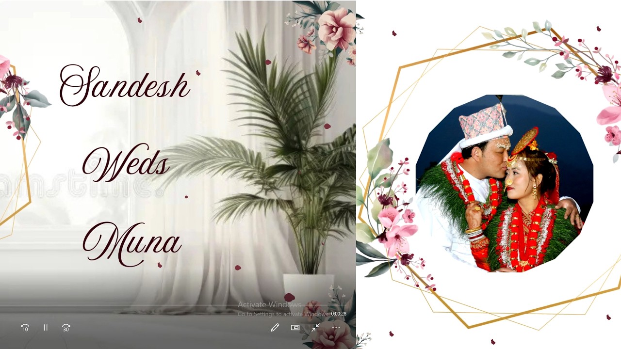 Sandesh Weds Muna # Limbu Culture Traditional Marriage  Village Traditional  What app 9815398184