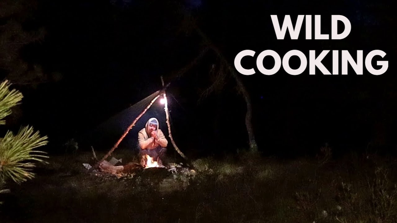 Cena BUSHCRAFT al BUIO SOLO nel Bosco - WILD Castagne Polenta Gorgonzola e Salsiccia alla Brace
