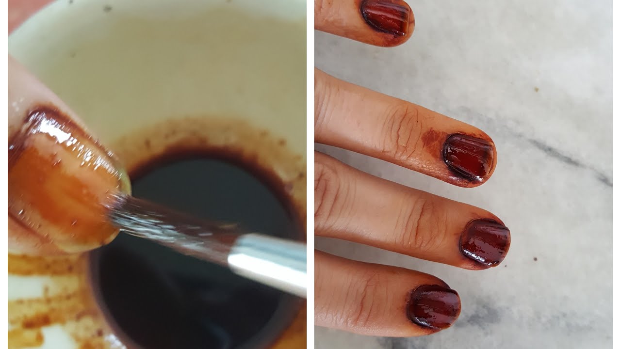DIY:NATURAL PERMANENT  NAIL PAINT WITH JAGGERY/GURR ARQ