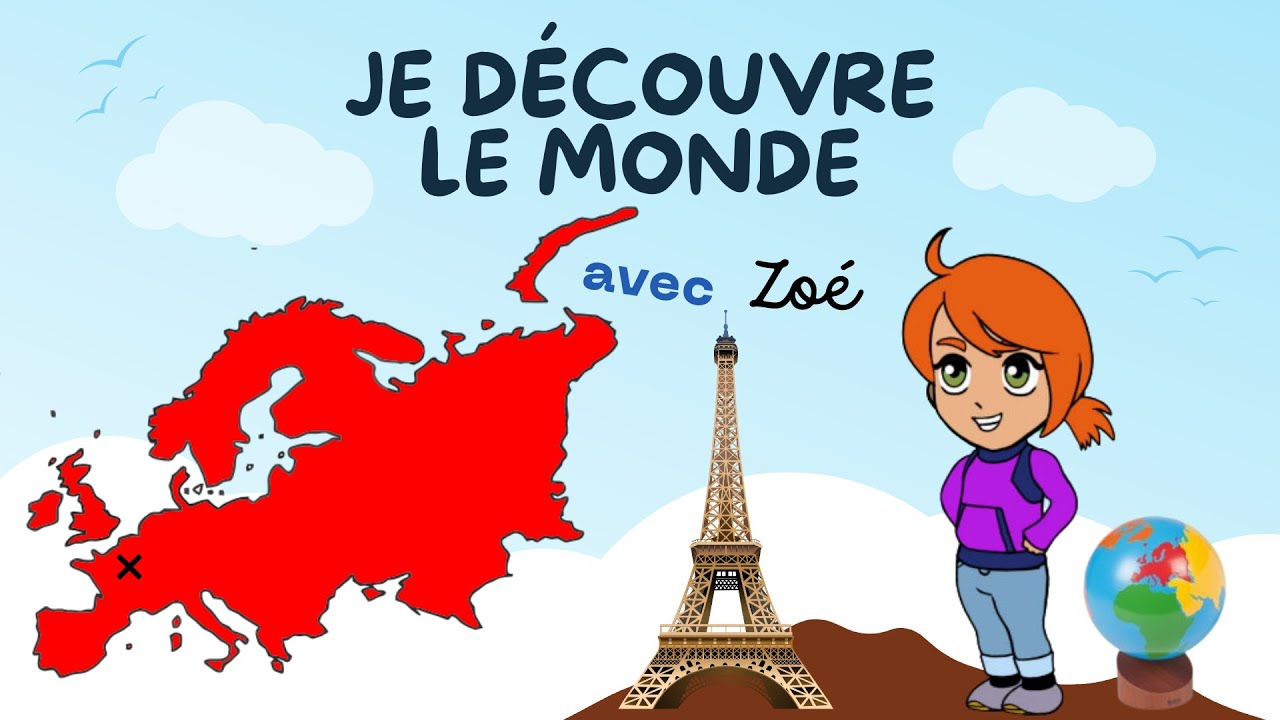 Les continents pour enfants - l'Europe - La Tour Eiffel 🌍 Document GRATUIT à imprimer