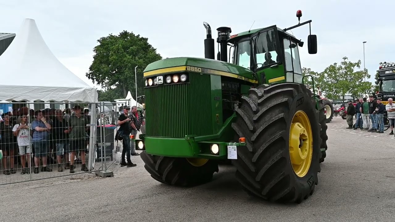 John Deere Tractors shown at historic tractor show Panningen the Netherlands biggest show of world
