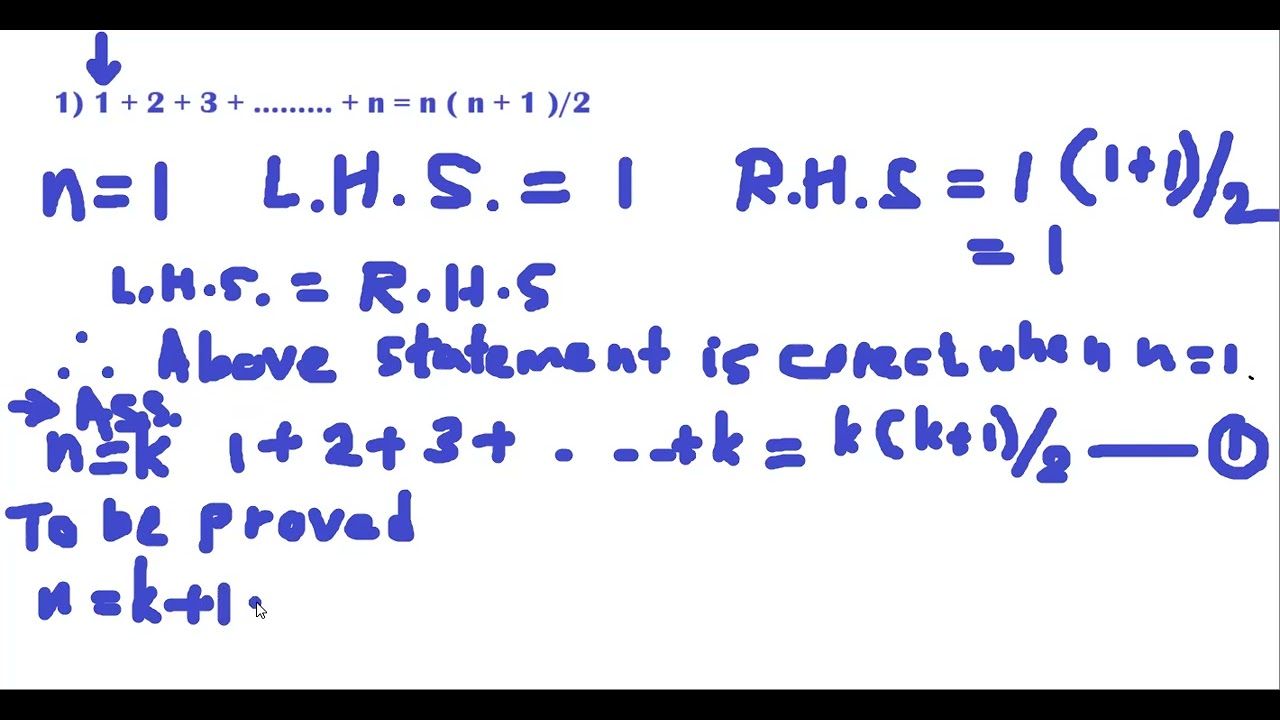 Combined Mathematics Mathematical Induction 01
