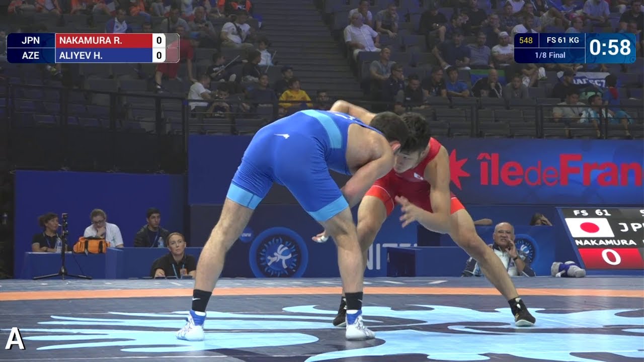 1/8 FS - 61 kg: H. ALIYEV (AZE) df. R. NAKAMURA (JPN) by VPO1, 10-1