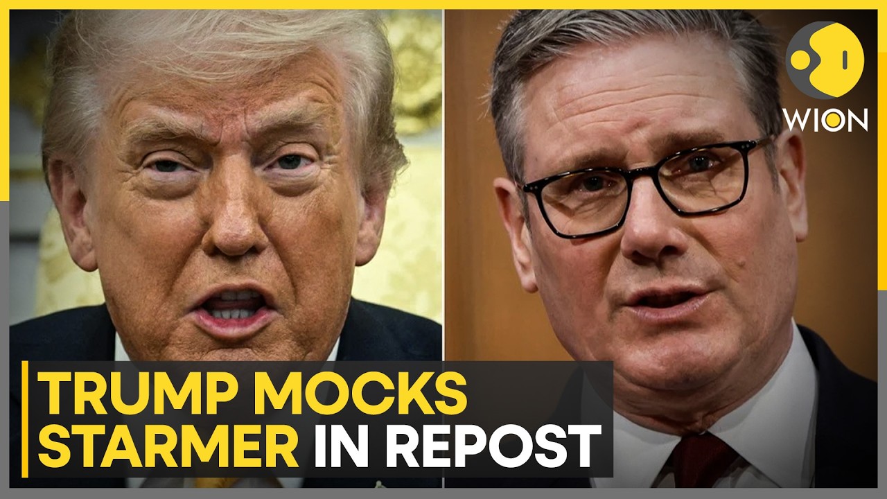 Iran War: Trump Reposts Spoof Mocking Starmer, Viral Video Shows Panic Reaction | WION