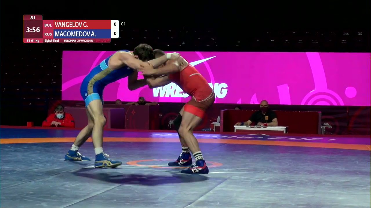 1/8 FS - 61 kg: G. VANGELOV (BUL) v. A. MAGOMEDOV (RUS)