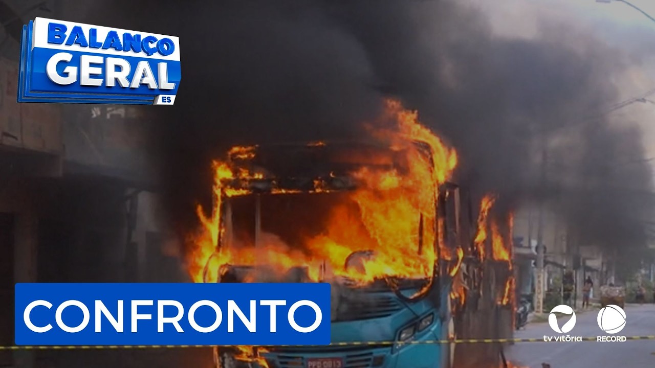 Confronto entre suspeitos e polícia tem um morto e até ônibus incendiado