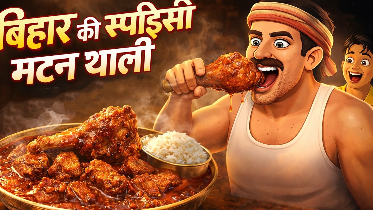 बिहार की स्पाइसी मटन थाली 🔥 | एक ठेलेवाले ने सबको चौंका दिया 😱| Hindi Kahaniya | Hindi Story | Hindi