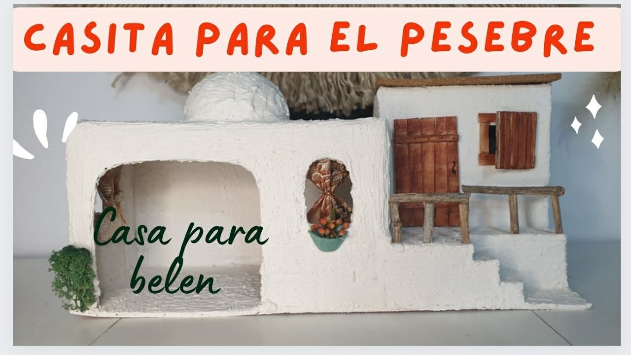 CASITA PARA EL BELEN / COMO HACER CASAS PARA PESEBRE #casitabelen#belenismo2022#pesebre2022
