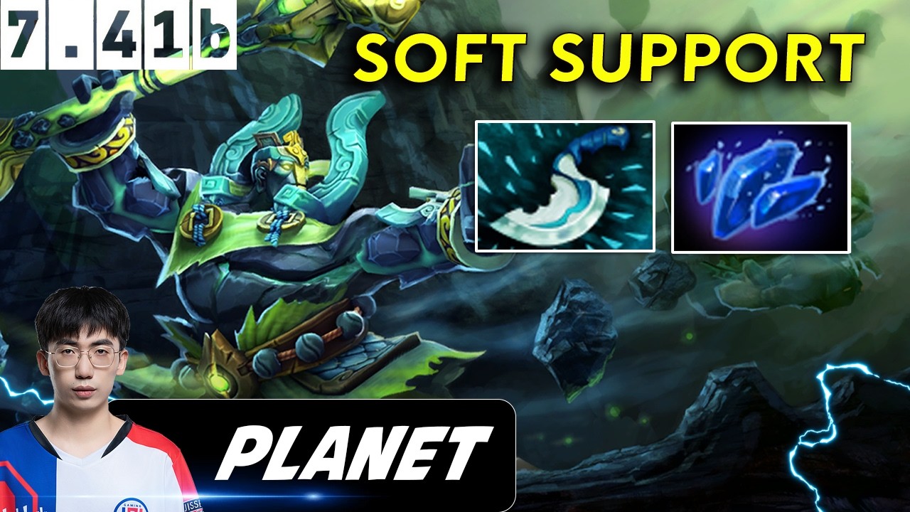 Planet Earth Spirit Soft Support - Dota 2 Patch 7.41b Pro Player Full Gameplay