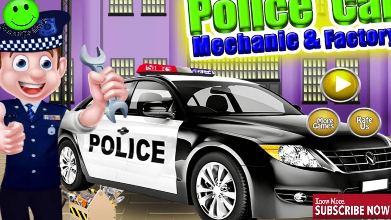 Mechanic Shop - Factory Games !Police Car Repair Mechanic