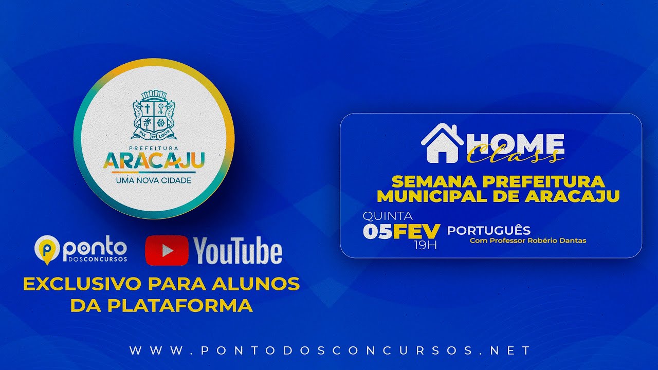 🚀📘 Semana Prefeitura de Aracaju: Português com Robério Dantas