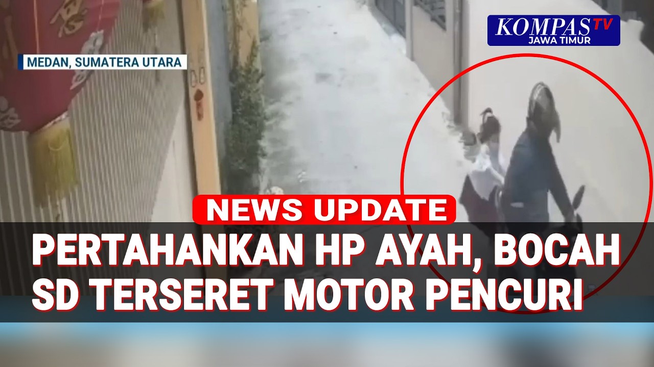 Bocah SD Terseret Motor Pencuri Saat Pertahankan Ponsel Ayahnya, Pelaku Dibekuk Polisi