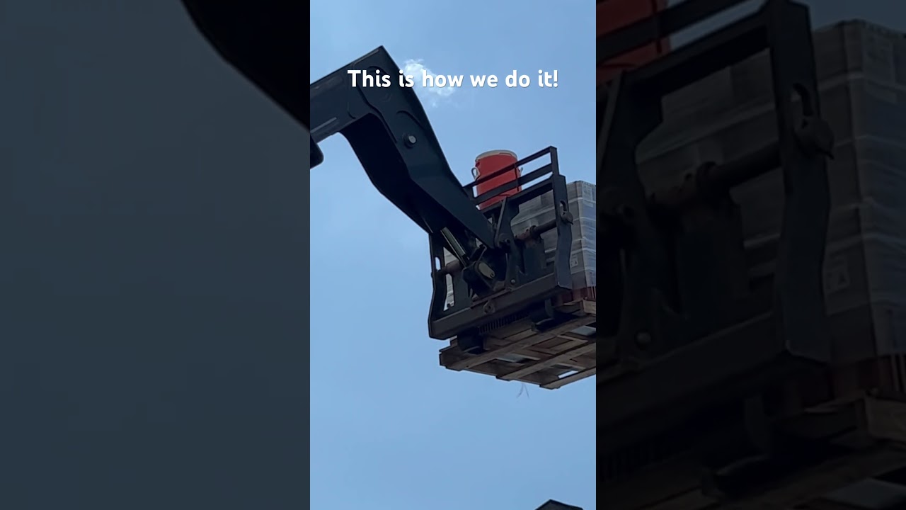 This is how it gets done.  Loading a tile roof in Sarasota, FL