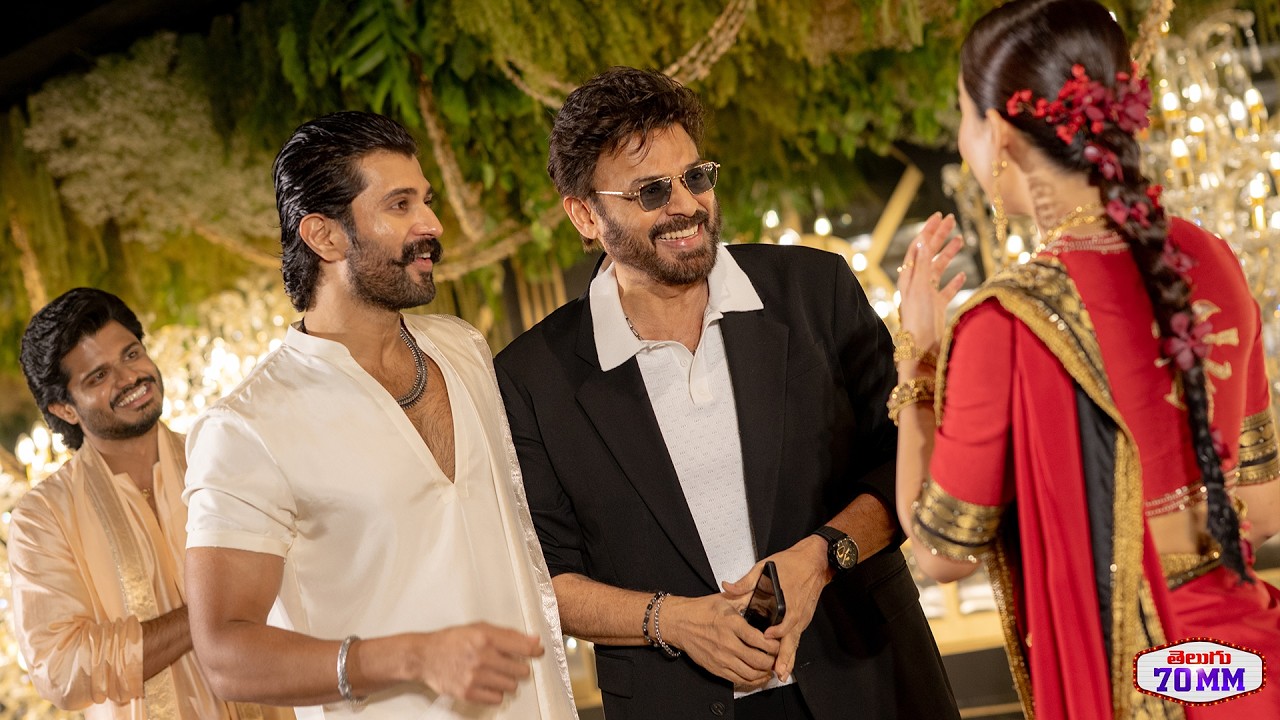 Venkatesh Hilarious Fun With Rashmika Mandanna | #Virosh Reception | Vijay Deverakonda | Telugu 70MM