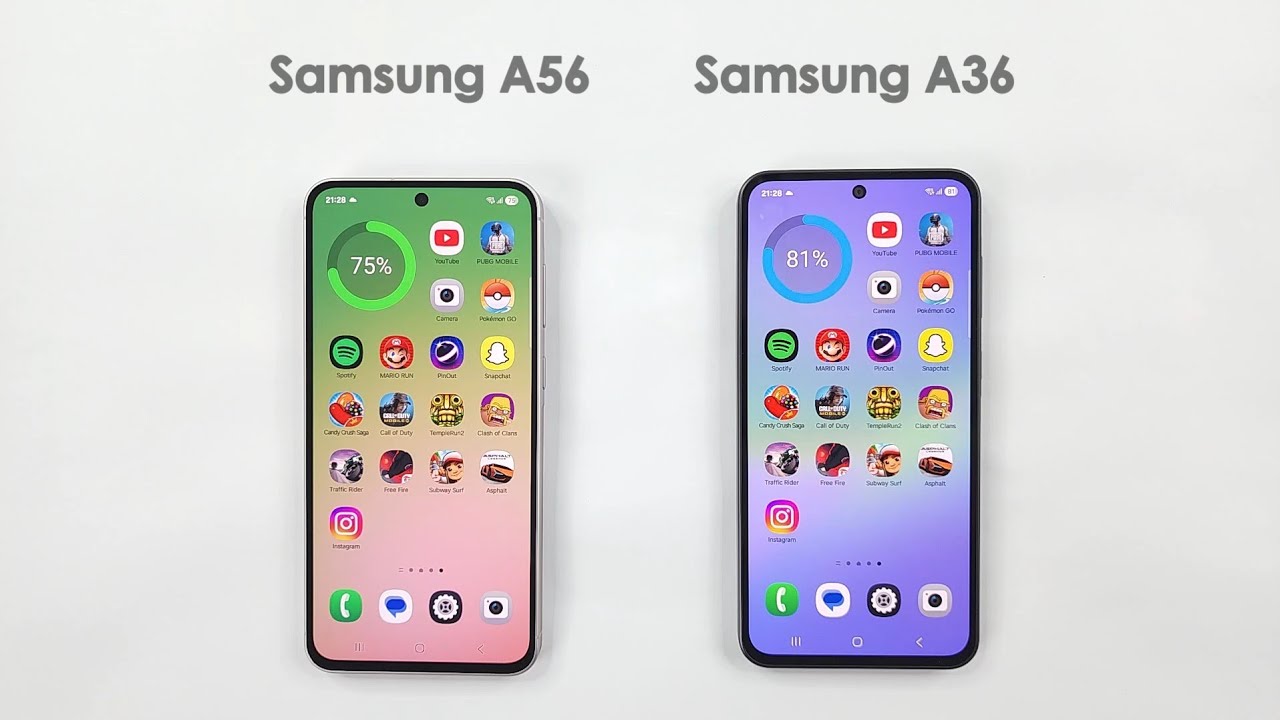 Samsung A56 5G vs Samsung A36 5G - SPEED TEST!