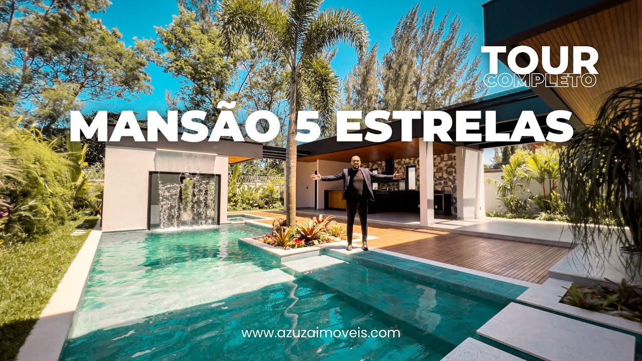 SIMPLESMENTE DESLUMBRANTE | Mansão de 1.200m² à venda no Alphaville Barra da Tijuca | Azuza Imóveis