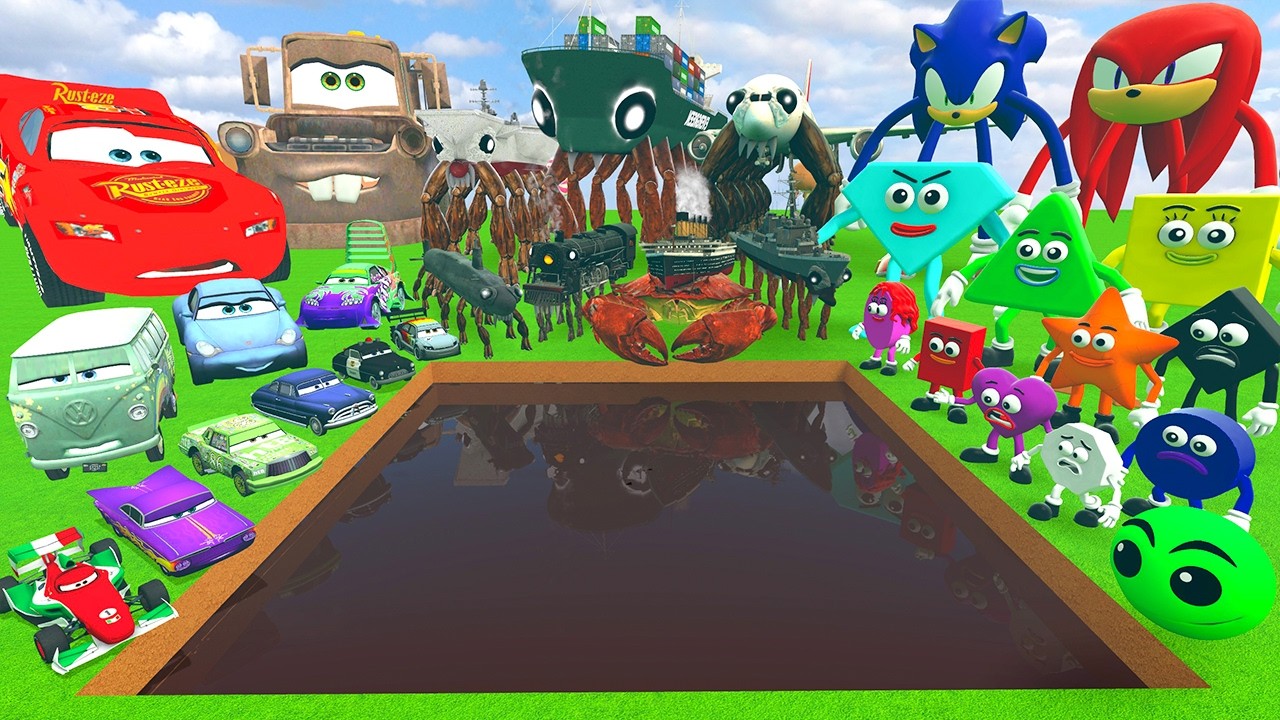 ВСЕ ТАЧКИ МОЛНИЯ МАКВИН КРАБТАНИК СОНИК СПАСИ ФИГУРЫ ФАЕР ИН ЗЕ ХОЛ ШОКОЛАДНАЯ ЯМА в Garry's Mod