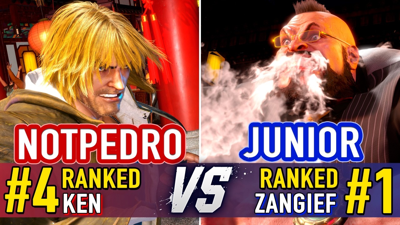 SF6 🤜 NOTPEDRO (#4 Ranked Ken) vs JUNIOR (#1 Ranked Zangief) 🤛 SF6 High Level Gameplay