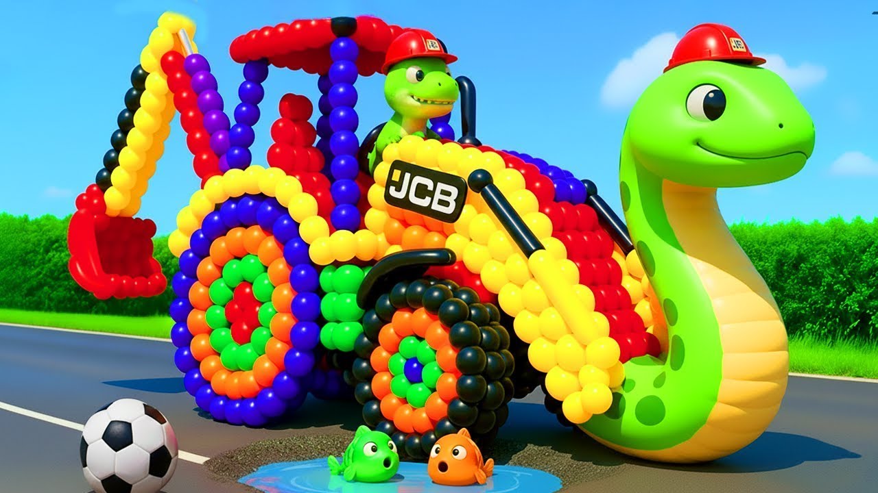 The mascot vibrato assistant JCB and Tractor on the football field is popular, co produced