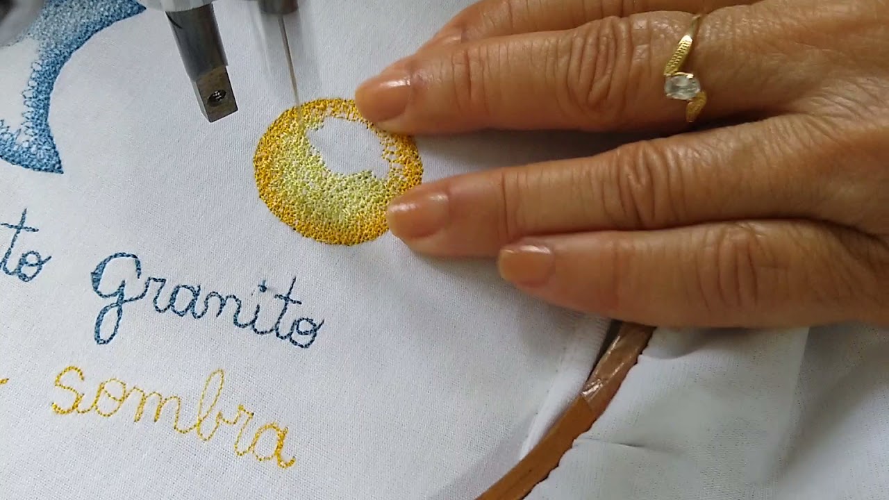 88 #IzabelCoreiro, Bordado a Máquina:Detalhando... outros... Pontos:Ponto Granito com sombra.